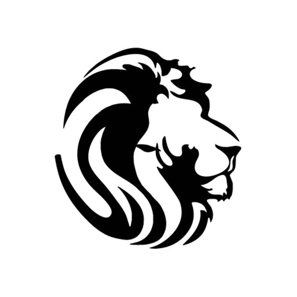 Lion Smile Die Cut Vinyl Decal