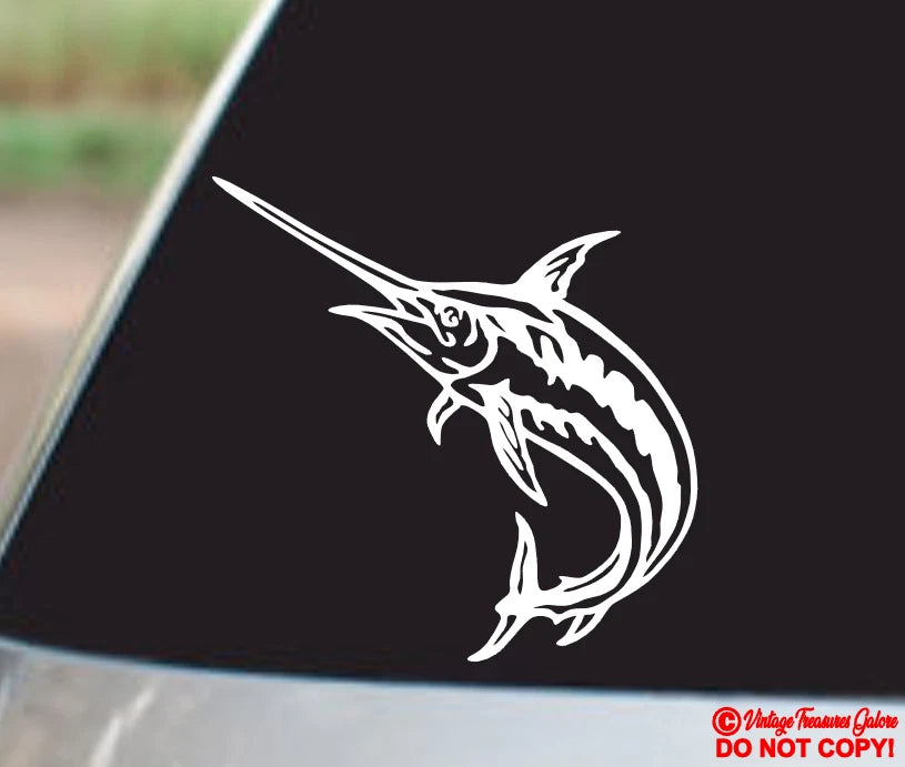 SWORDFISH Die Cut Vinyl Decal