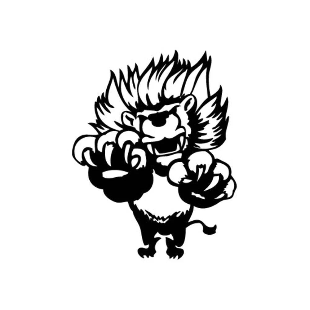 Lion Jump Out Die Cut Vinyl Decal