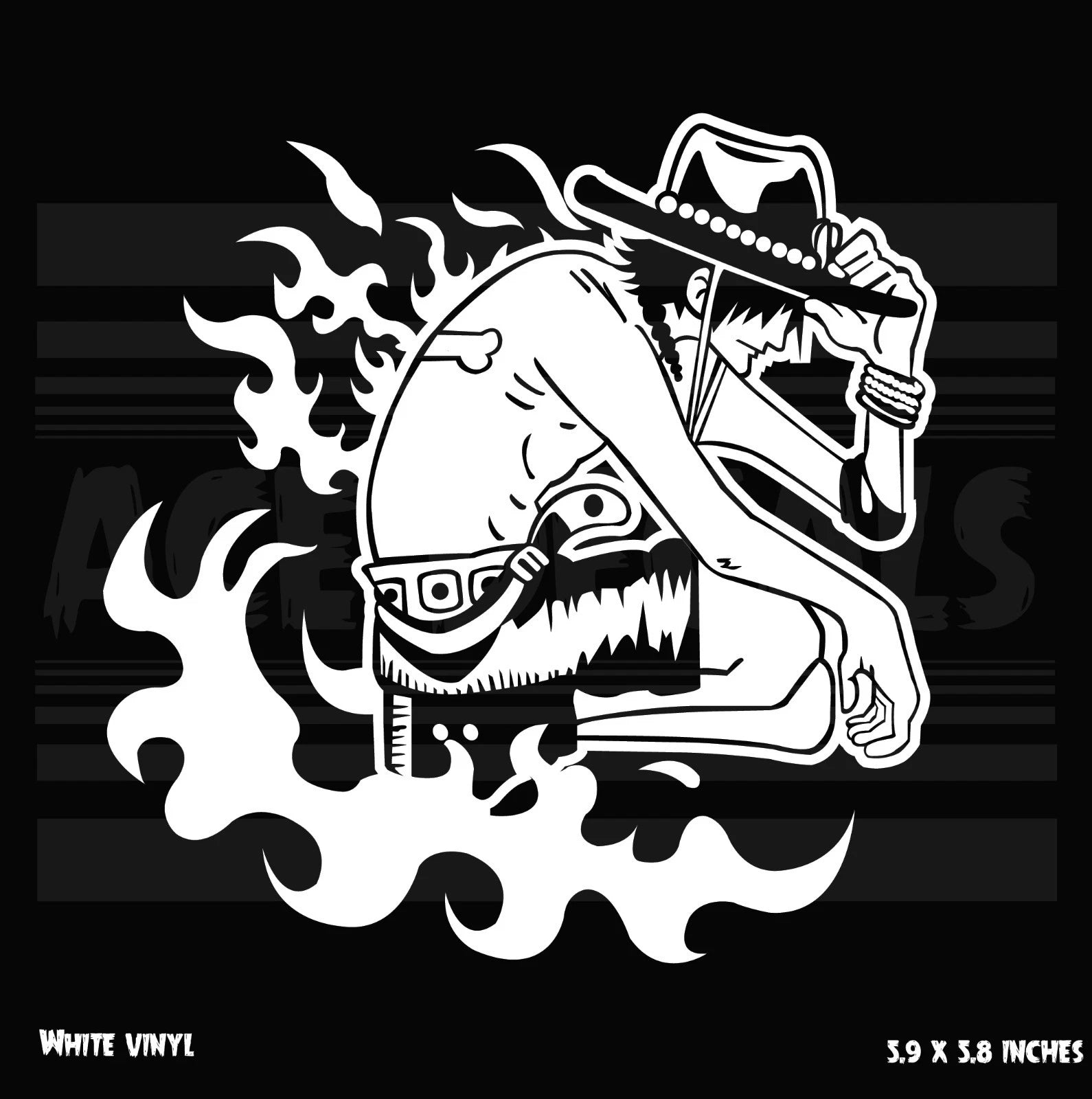 One Piece - Ace Die Cut Vinyl Decal