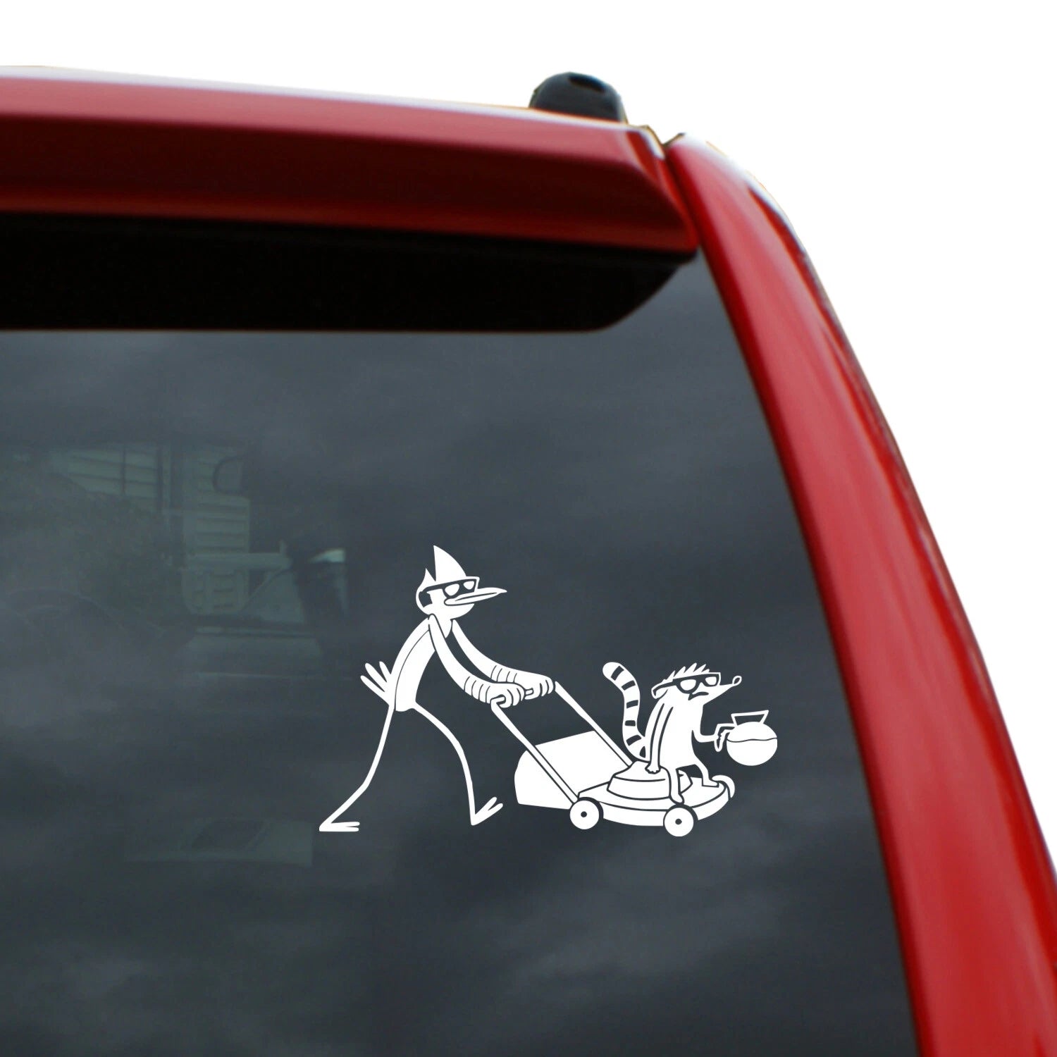 Mordecai and Rigby Die Cut Vinyl Decal