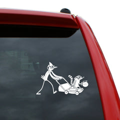 Mordecai and Rigby Die Cut Vinyl Decal