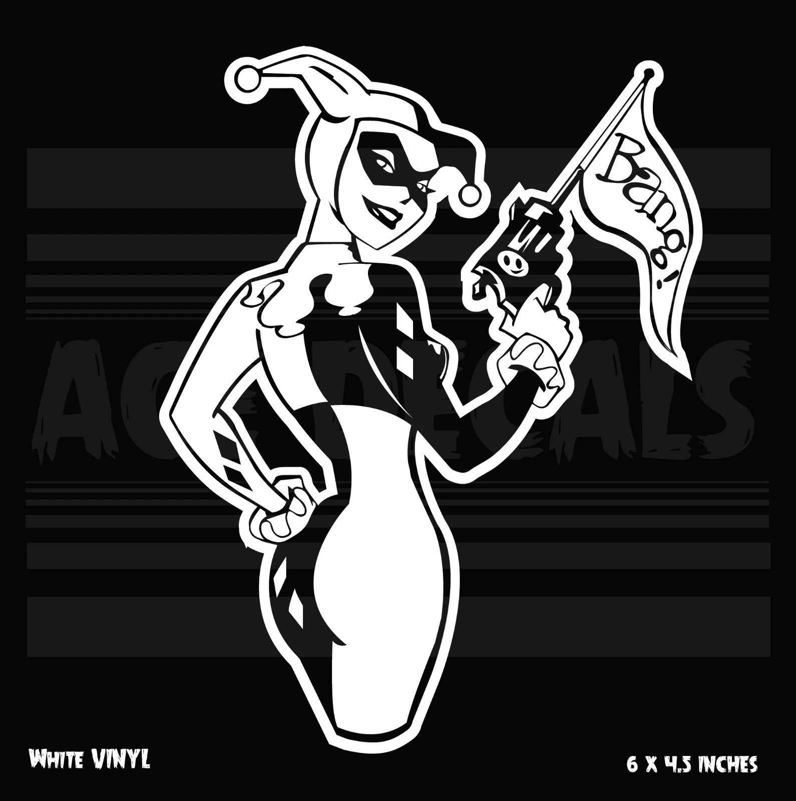 Harley Quinn - BANG Die Cut Vinyl Decal