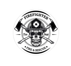 Fire & Rescue (T10) Firefighter Die Cut Vinyl Decal