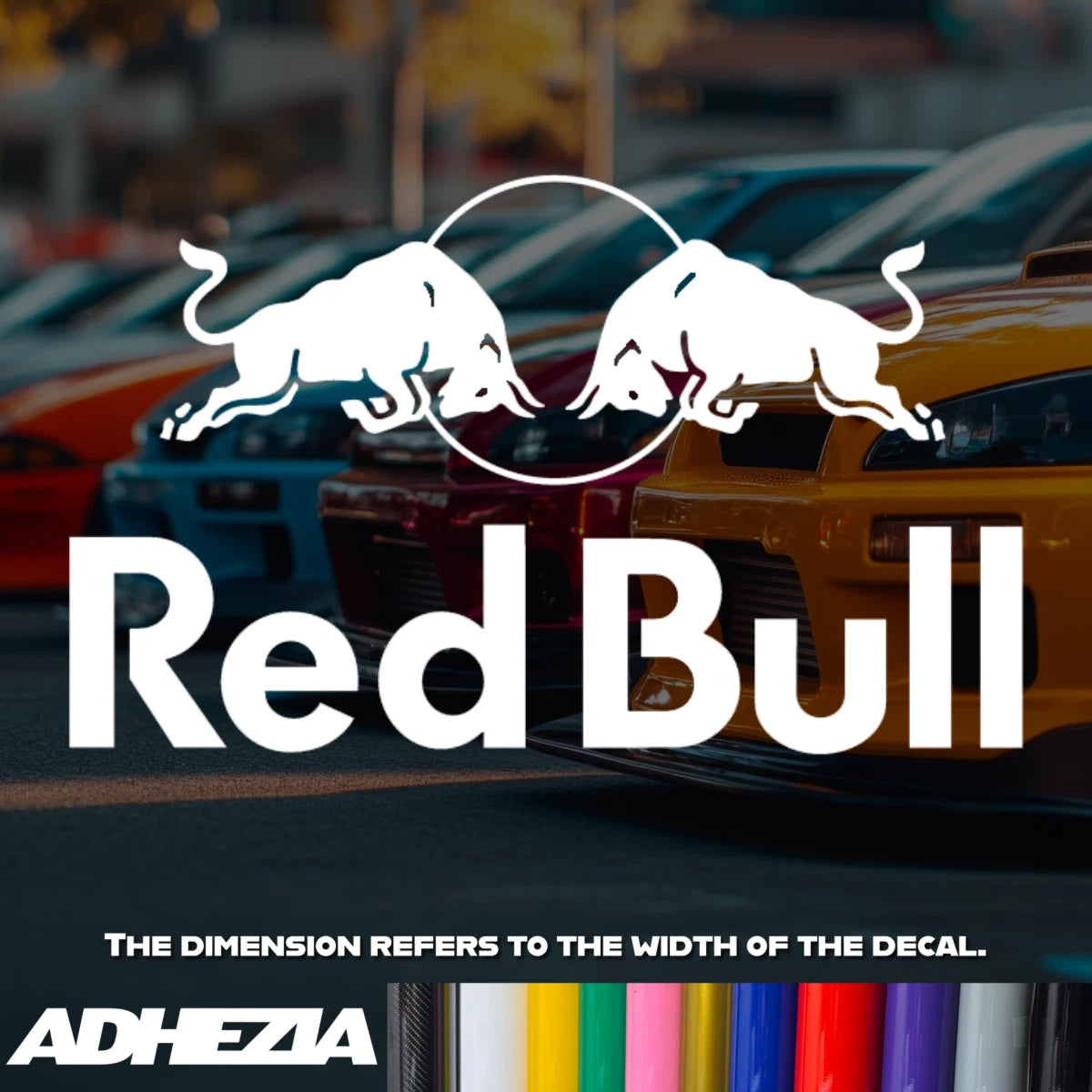 Red Bull Vinyl Decal Sticker. Die Cut Vinyl Decal/ Bumper For Windows, Cars, Trucks, Laptops, Etc.