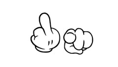 F U Funny Die Cut Vinyl Decal