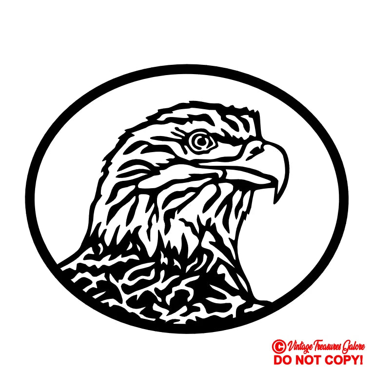 BALD EAGLE Die Cut Vinyl Decal