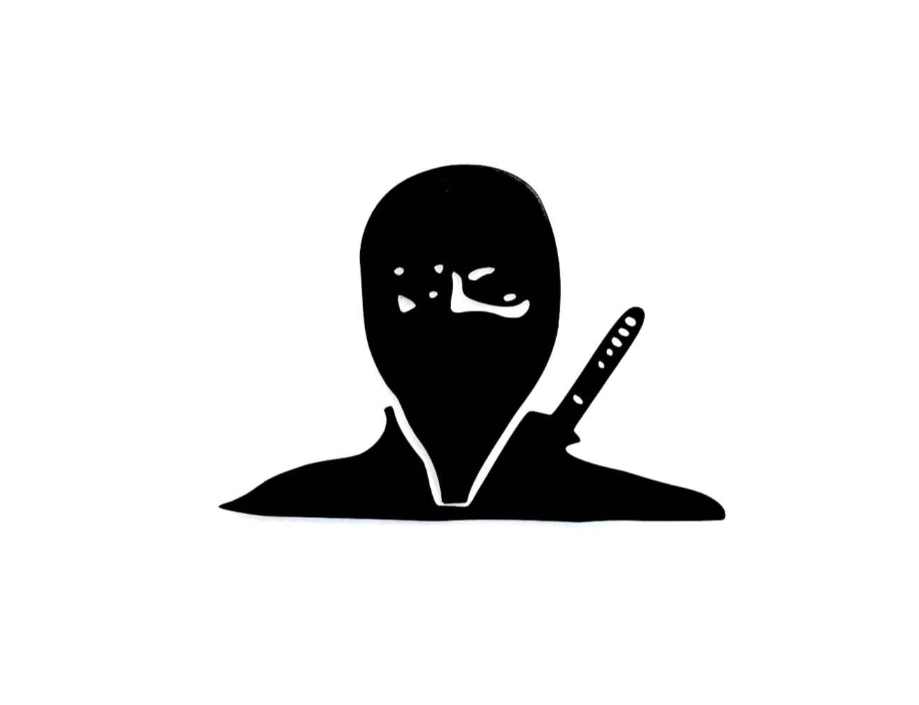 Ninja BLACK Die Cut Vinyl Decal