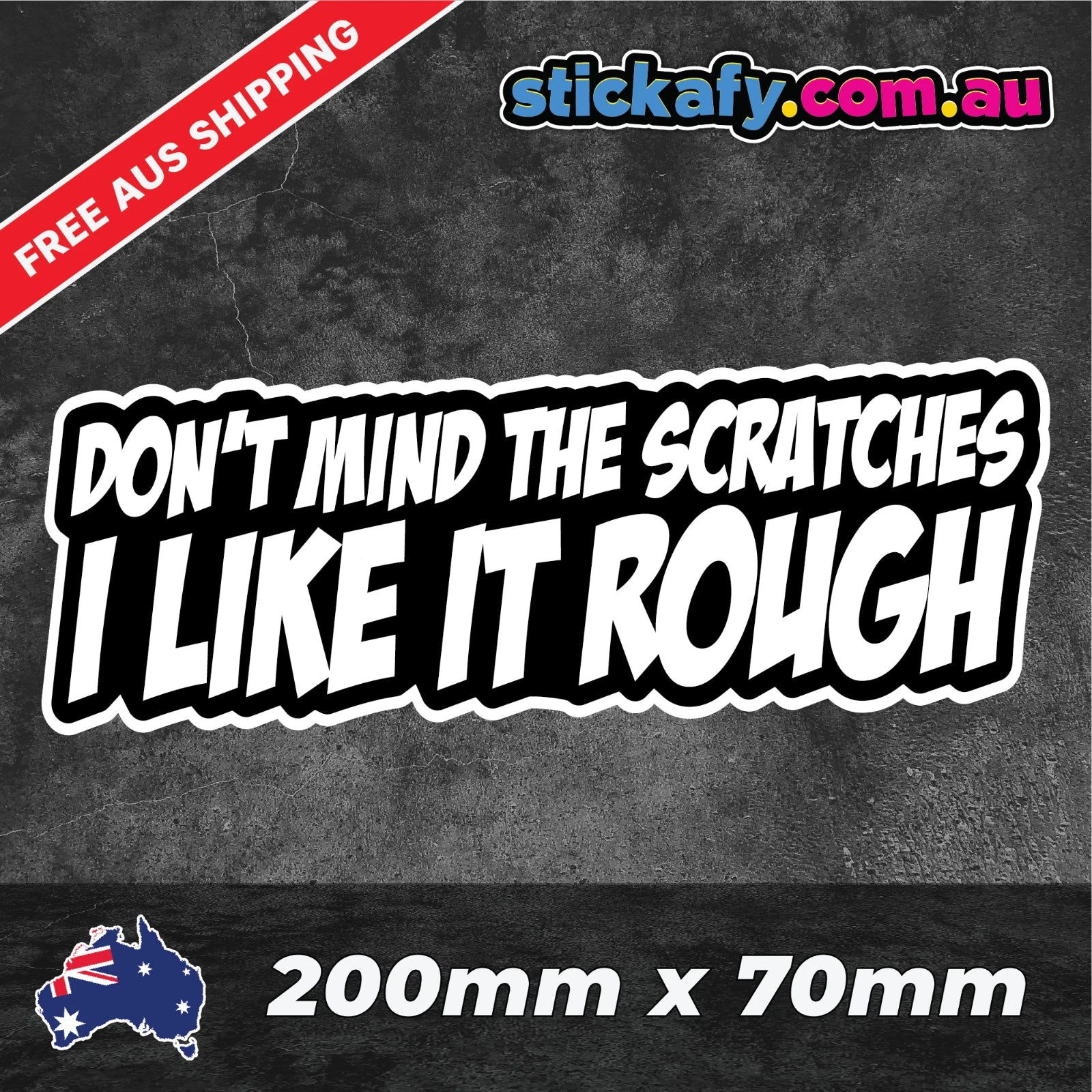 Don't Mind the Scratches Sticker ,Die Cut Vinyl Decal/ Bumper For Windows, Cars, Trucks, Laptops, Etc.
