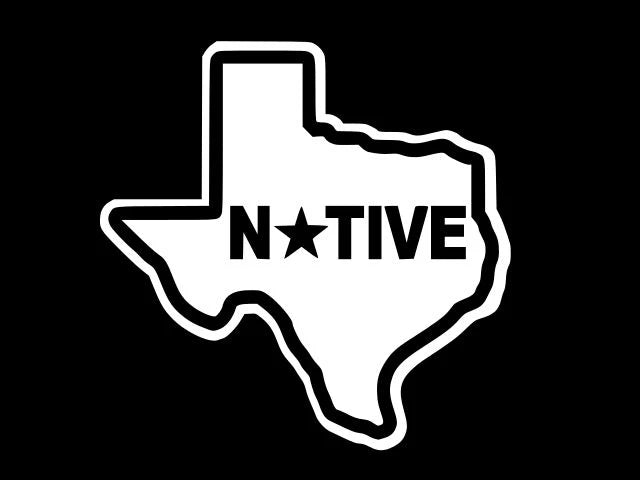 NATIVE TEXAS TEXAN Die Cut Vinyl Decal