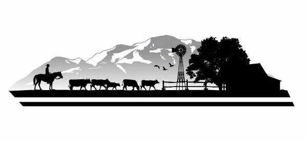 Large Australian Village Die Cut Vinyl Decal