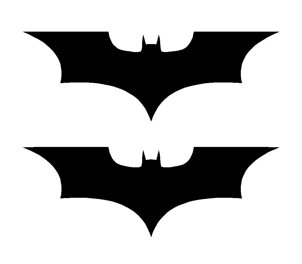 2 Batman Dark Knight Symbol Vinyl Decals Car Window Laptop Stickers Die Cut Vinyl Decal