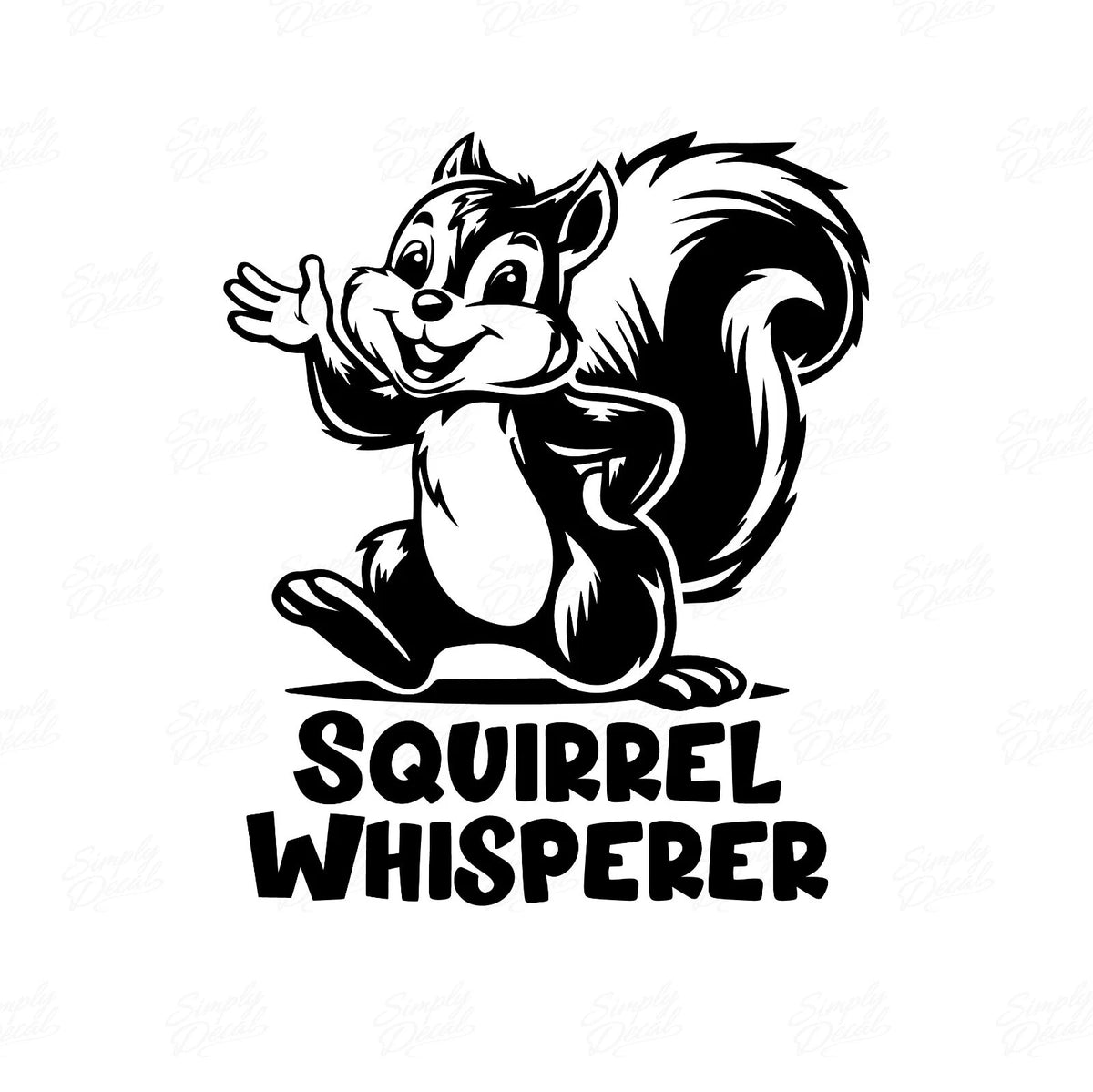 Squirrel Whisperer Die Cut Vinyl Decal