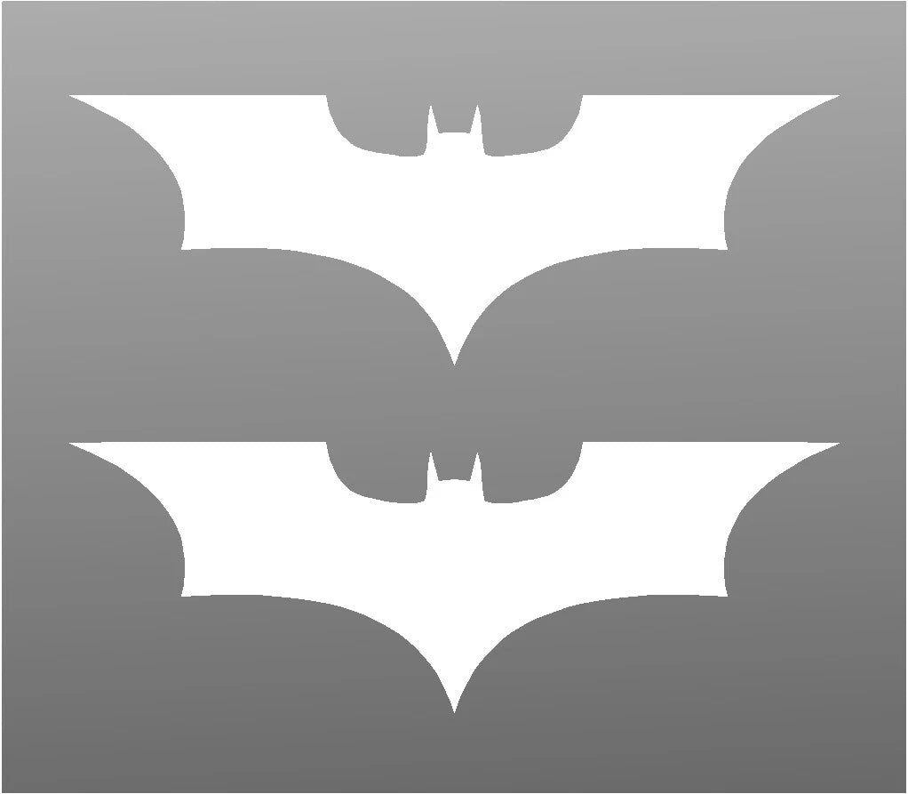 2 Batman Dark Knight Symbol Vinyl Decals Car Window Laptop Stickers Die Cut Vinyl Decal