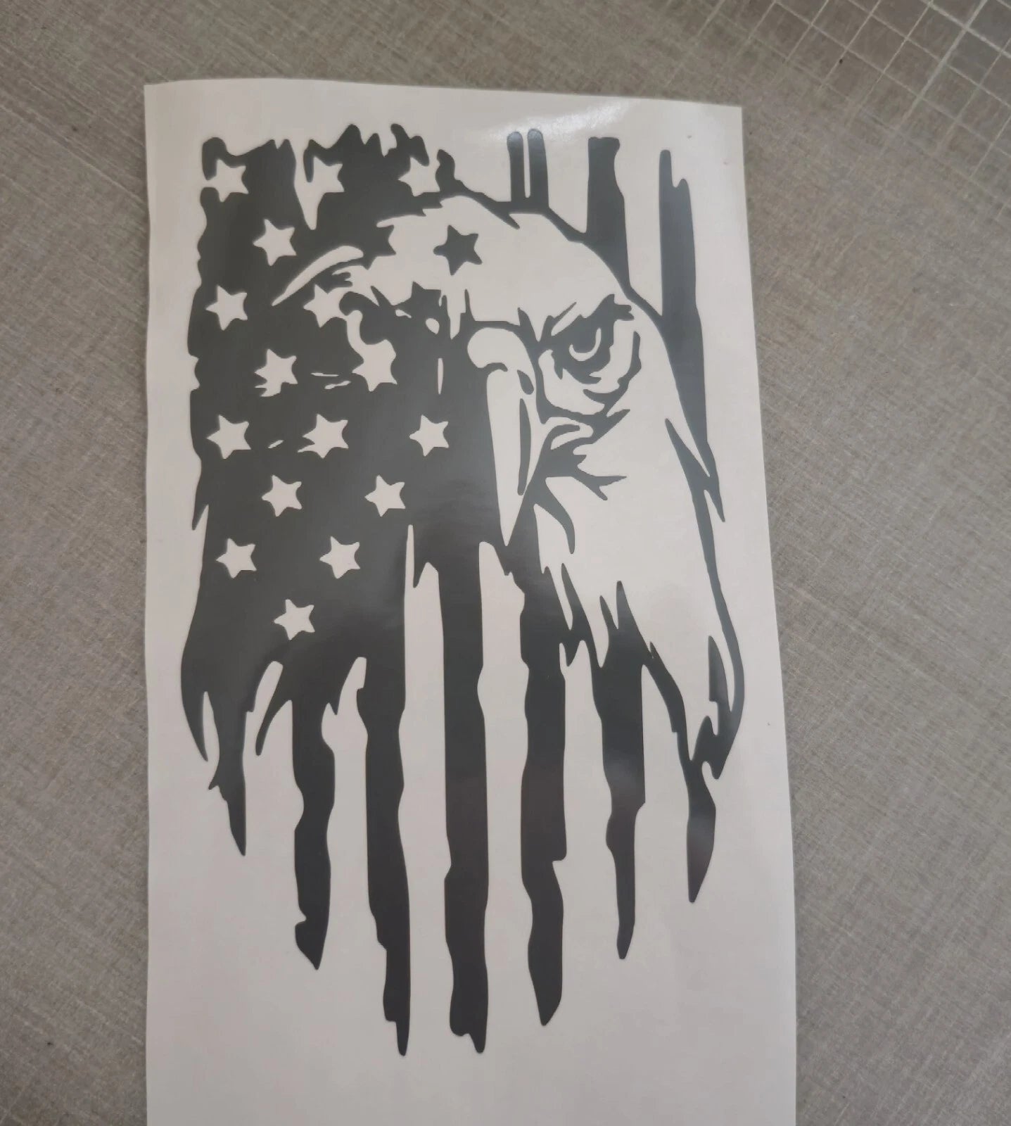 USA Flag Eagle Distressed decal sticker vinyl graphic American car truck window, Trucks, Laptops, Etc.