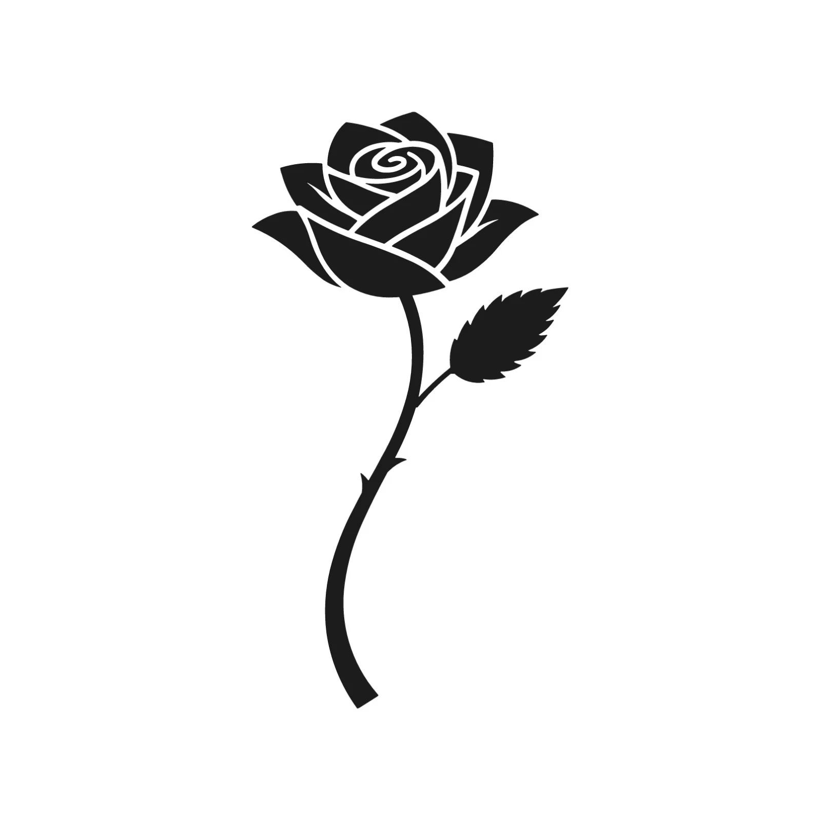 Rose flower Die Cut Vinyl Decal