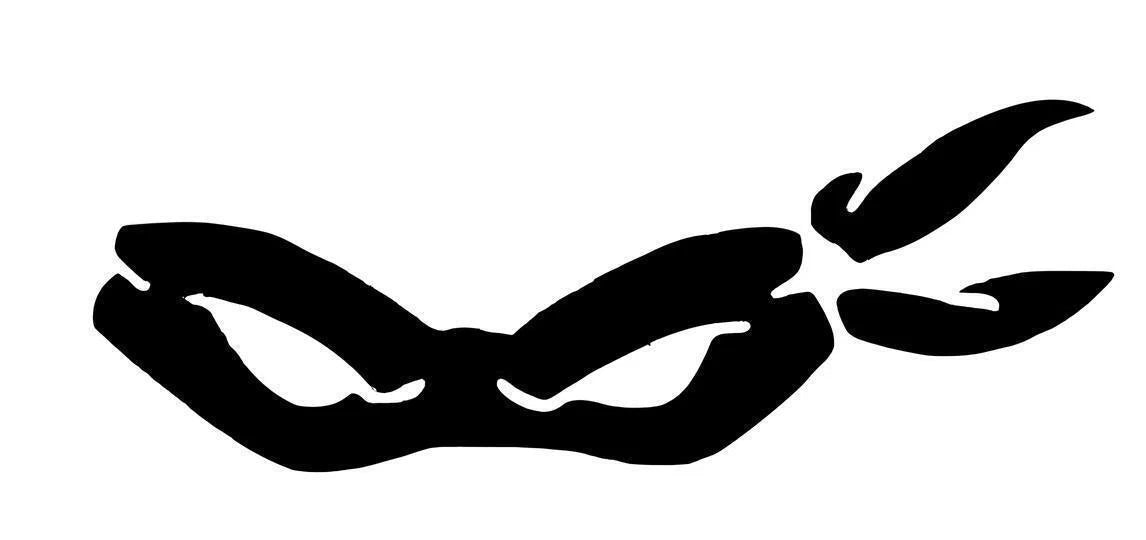 Ninja Turtles Mask Die Cut Vinyl Decal