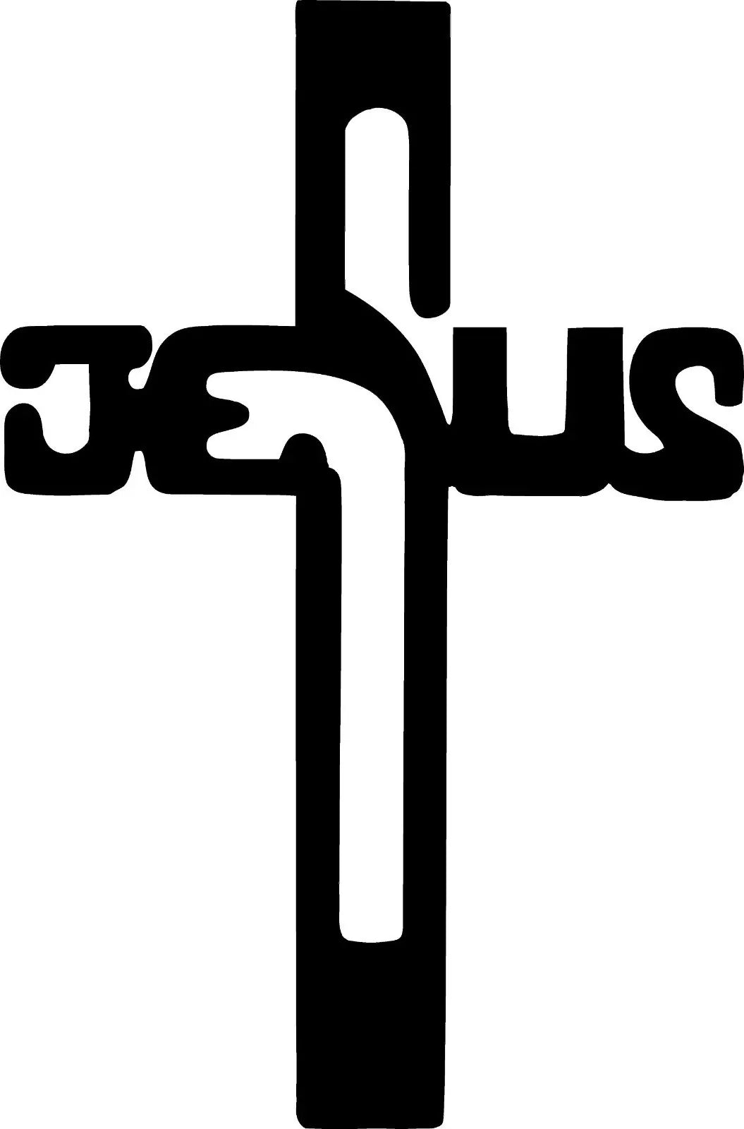 Jesus Cross Religion Church Die Cut Vinyl Decal
