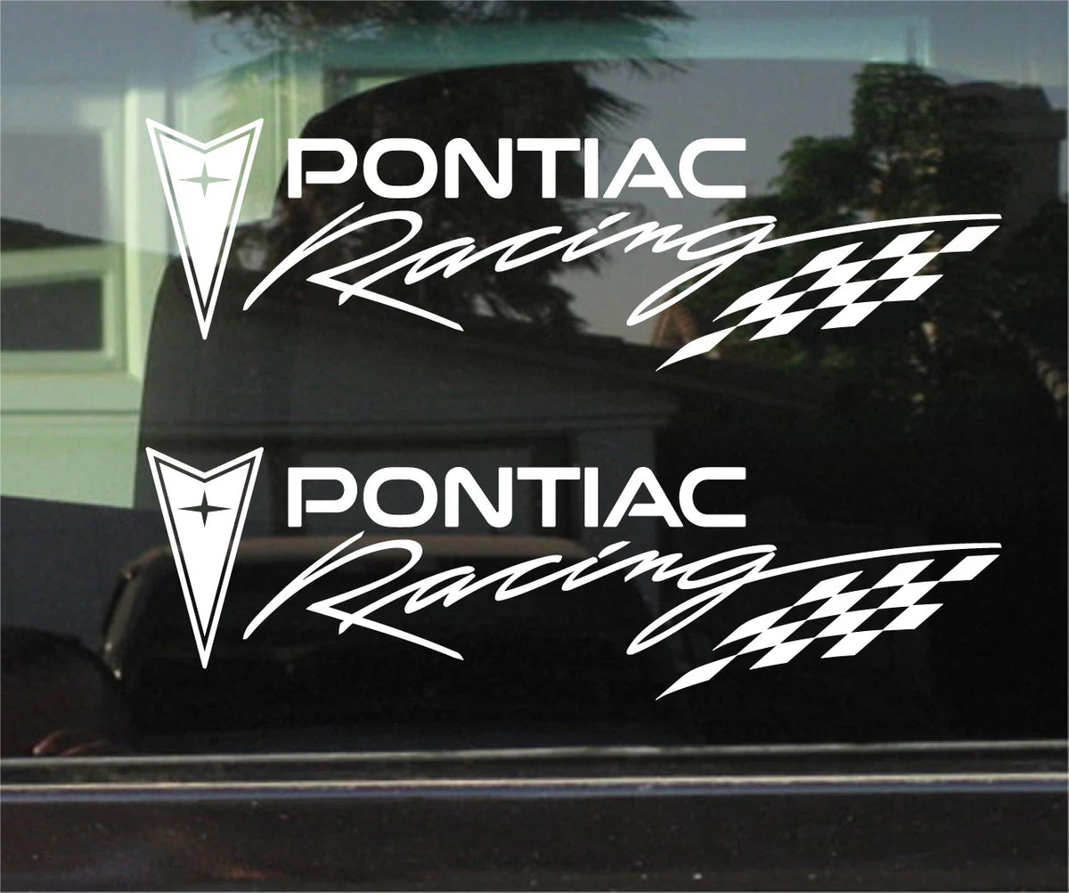 PONTIAC RACING  Die Cut Vinyl Decal