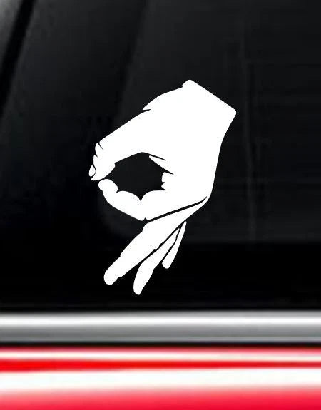 Below the Waist Die Cut Vinyl Decal