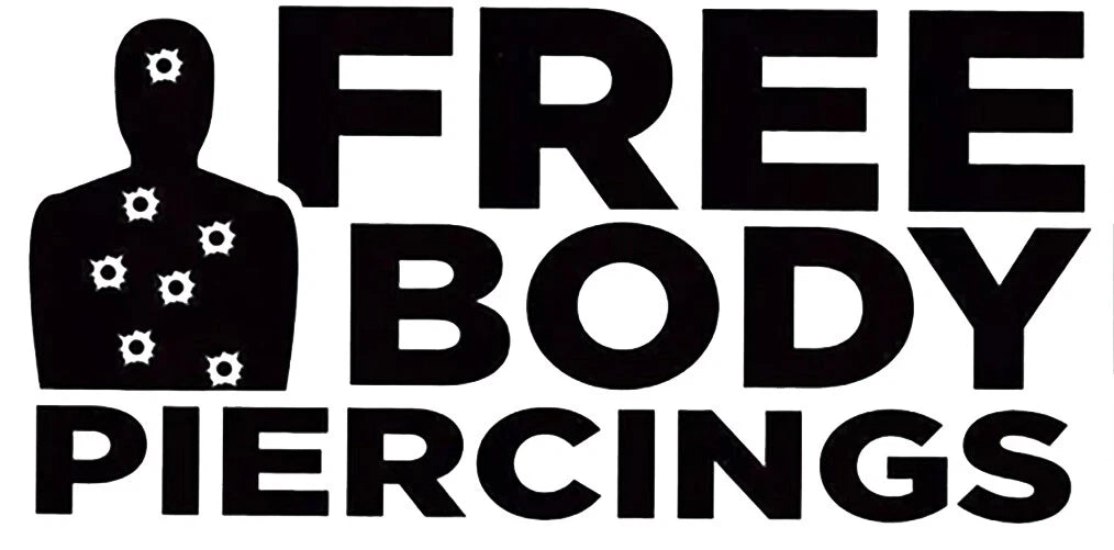 Free Body Piercing Die Cut Vinyl Decal