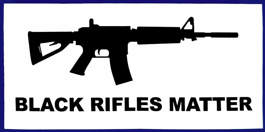 Black Rifles Matter Die Cut Vinyl Decal