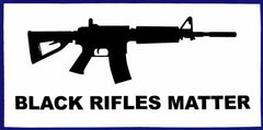 Black Rifles Matter Die Cut Vinyl Decal