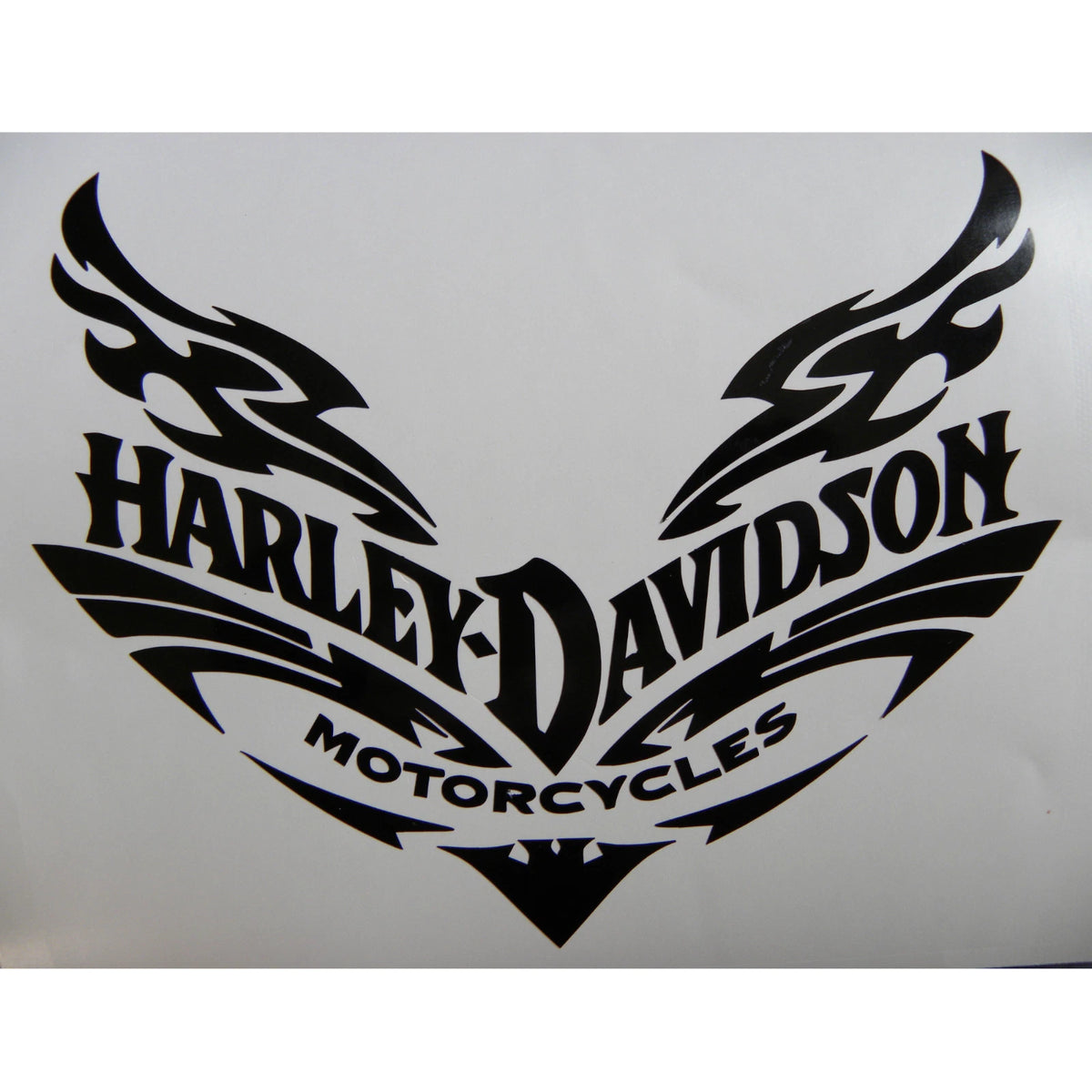 Motorcycle Heart Harley Vinyl Decal ANY Color Die Cut Vinyl Decal