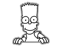 Bart Simpson Die Cut Vinyl Decal