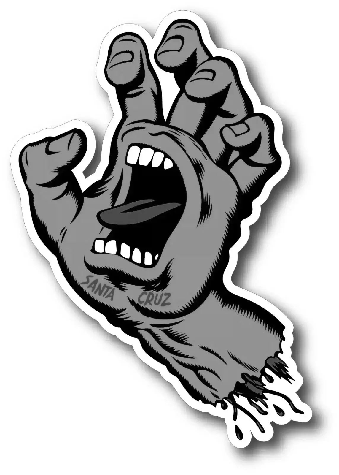 SANTA CRUZ SCREAMING HAND Bumper For Windows, Cars, Trucks, Laptops, Etc.