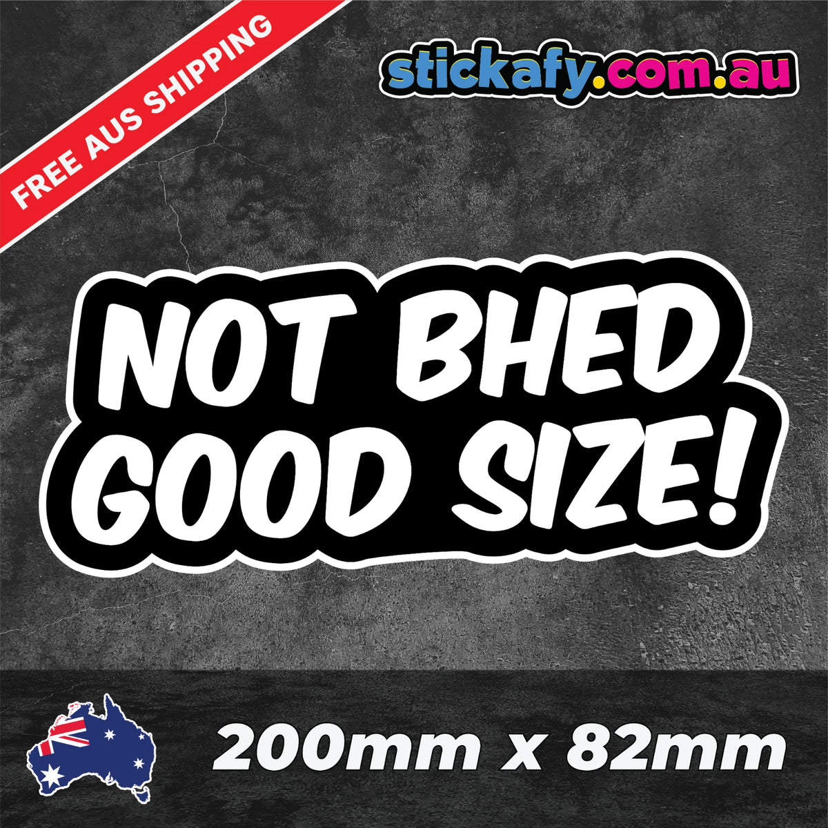 Not Bhed Good Size Sticker - Funny Laptop Car Window Bumper JDM 4x4 decal 4wd.  Decal Die Cut Vinyl Decal/ Bumper For Windows, Cars, Trucks, Laptops, Etc.