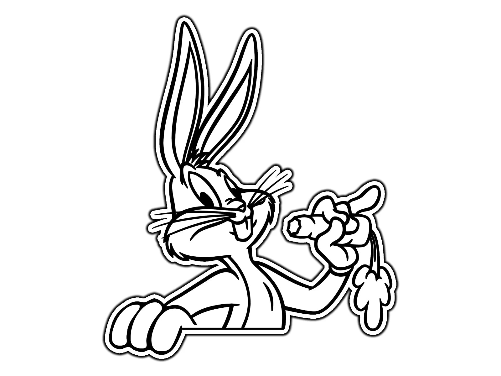 Bugs Bunny Die Cut Vinyl Decal