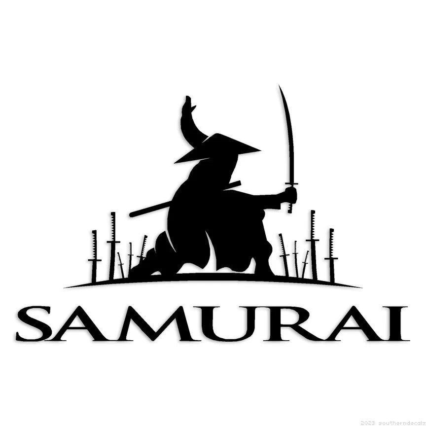 Samurai Die Cut Vinyl Decal