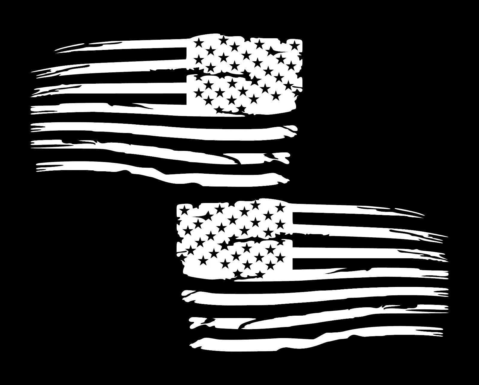 Distressed American Flag Premium Vinyl Decal sticker funny JDM Vinyl Decal, Die Cut Vinyl Decal/ Bumper For Windows, Cars, Trucks, Laptops, Etc.