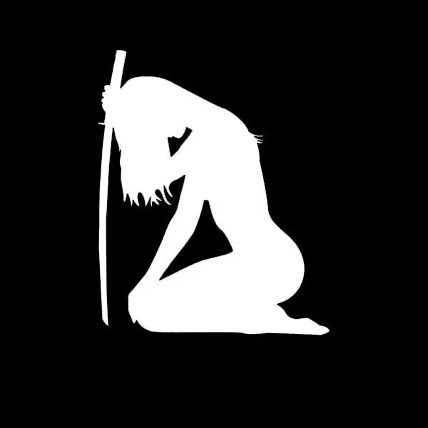 Ninja Girl Die Cut Vinyl Decal