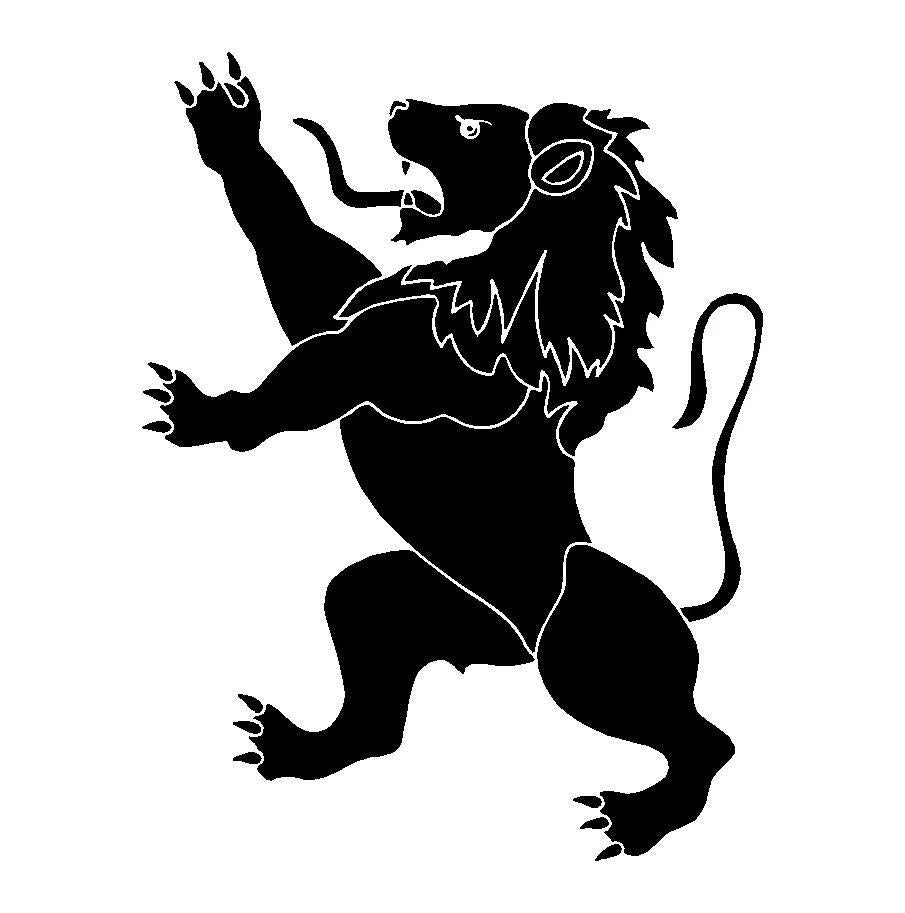 Belgium Lion Die Cut Vinyl Decal