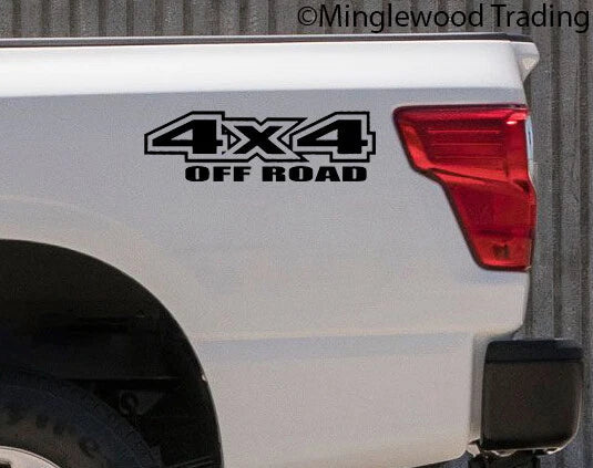 pair 4X4 Off Road  Die Cut Vinyl Decal