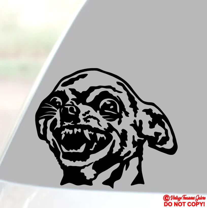 ANGRY CHIHUAHUA  Die Cut Vinyl Decal