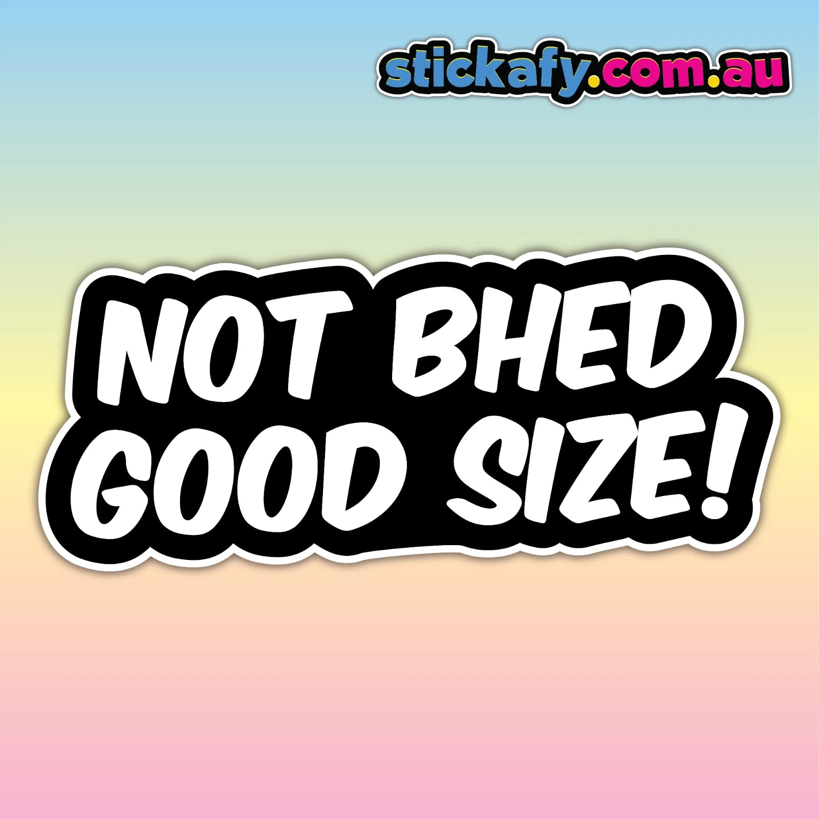 Not Bhed Good Size Sticker - Funny Laptop Car Window Bumper JDM 4x4 decal 4wd.  Decal Die Cut Vinyl Decal/ Bumper For Windows, Cars, Trucks, Laptops, Etc.