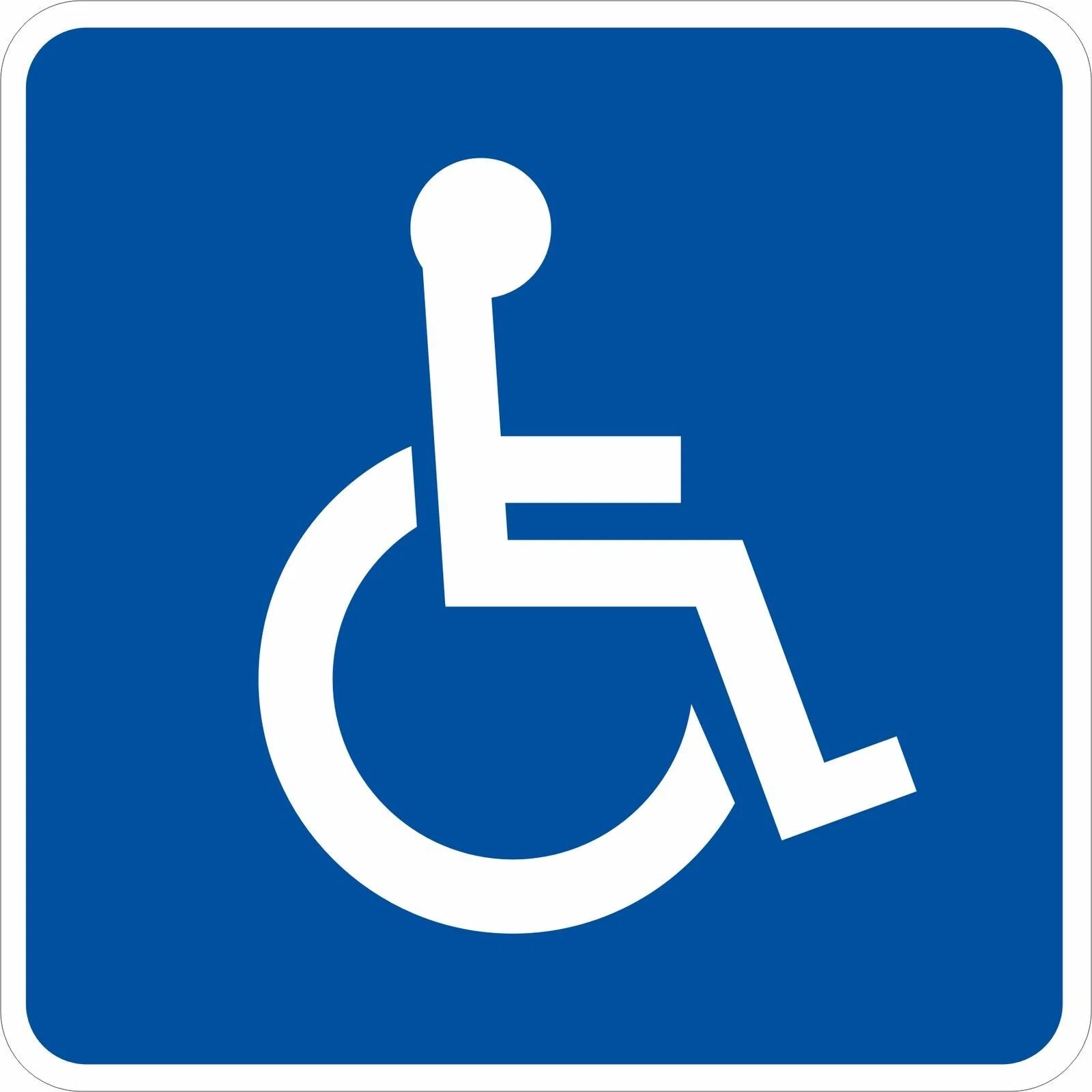 HANDICAP PARKING SIGN DISABLE Die Cut Vinyl Decal