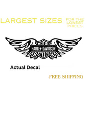 Harley Tribal Winged Motorcycle Vinyl Decal Sticker ANY Color Die Cut Vinyl Decal