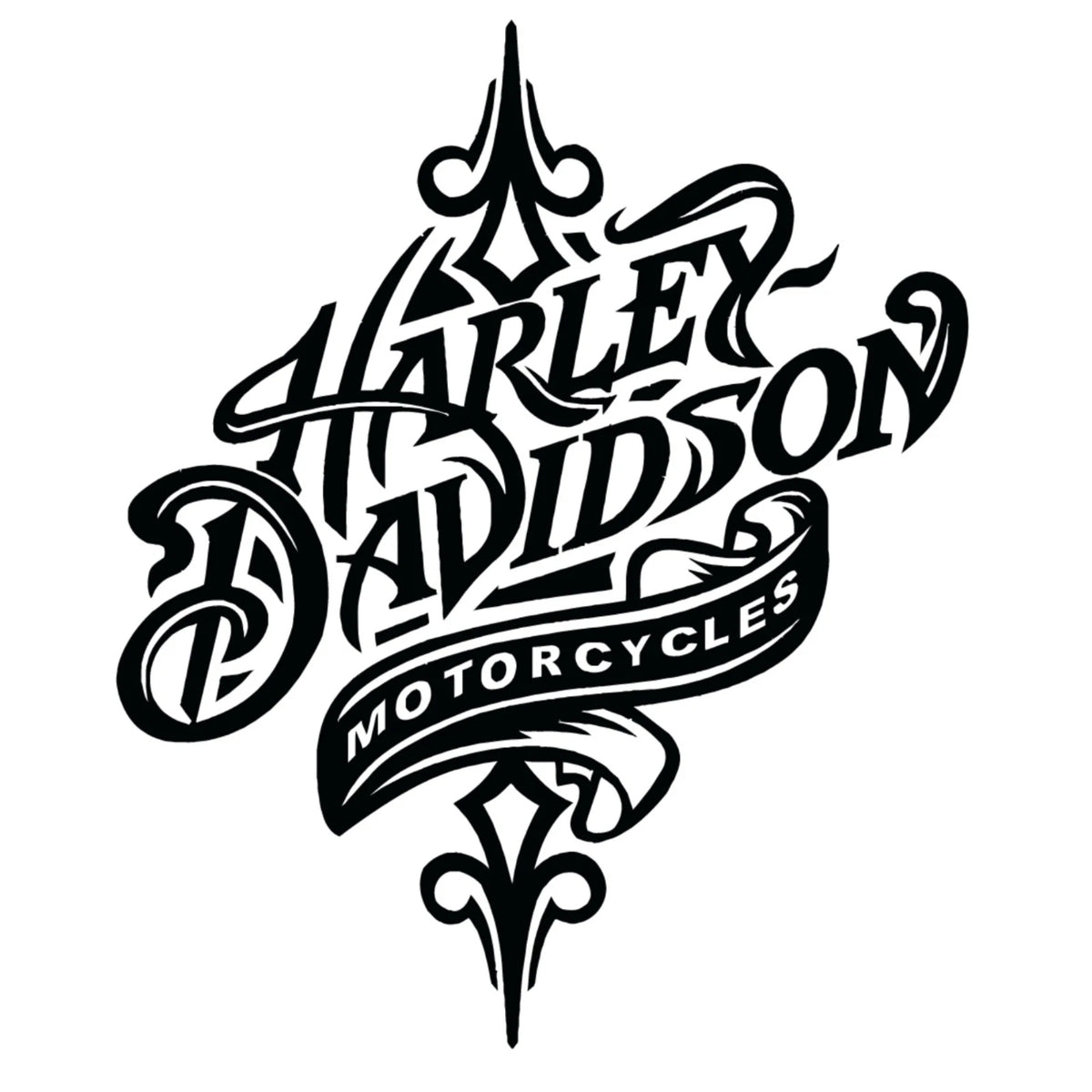 Harley Vintage Motorcycle Vinyl Decal Sticker ANY Die Cut Vinyl Decal