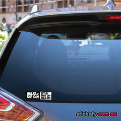 Rules of the Car Sticker Funny Laptop Car Window Bumper 4x4 Ute JDM Decal 4wd.  Decal Die Cut Vinyl Decal/ Bumper For Windows, Cars, Trucks, Laptops, Etc.