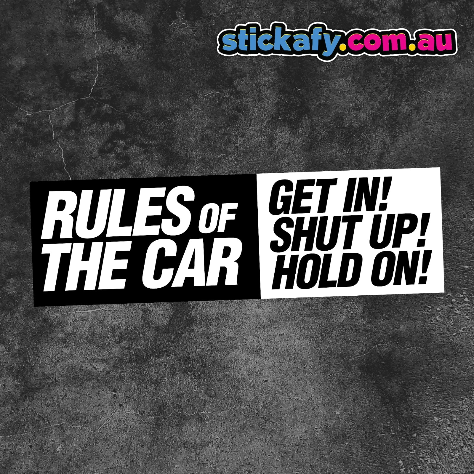 Rules of the Car Sticker Funny Laptop Car Window Bumper 4x4 Ute JDM Decal 4wd.  Decal Die Cut Vinyl Decal/ Bumper For Windows, Cars, Trucks, Laptops, Etc.