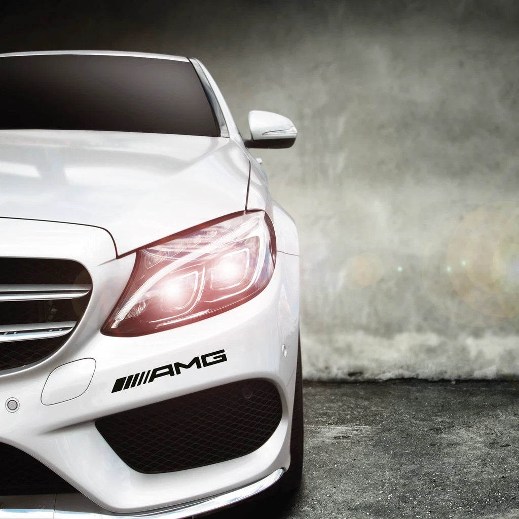 AMG logo - Mercedes Car Vehicle Bumper Vinyl Decal Sticker Die Cut Vinyl Decal