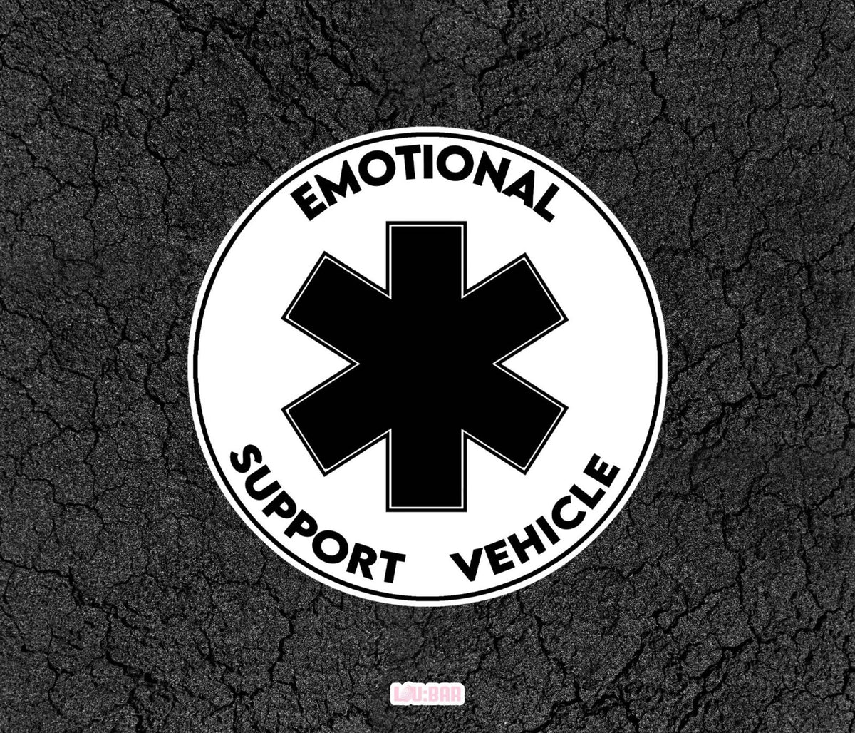 Emotional Support Bumper For Windows, Cars, Trucks, Laptops, Etc.