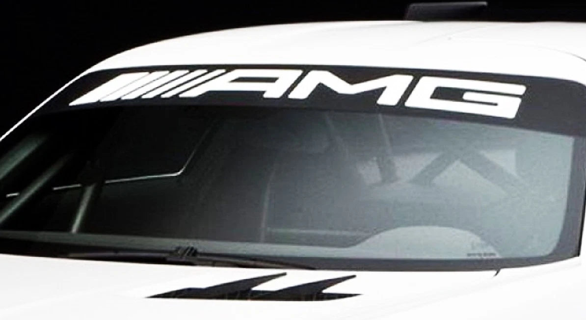 AMG Mercedes Benz Windshield Vinyl Decal Sticker Vehicle Logo Graphic Die Cut Vinyl Decal