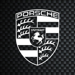Porsche Emblem Vinyl Decal for Cars, Trucks, Window, Laptop Vinyl Sticker