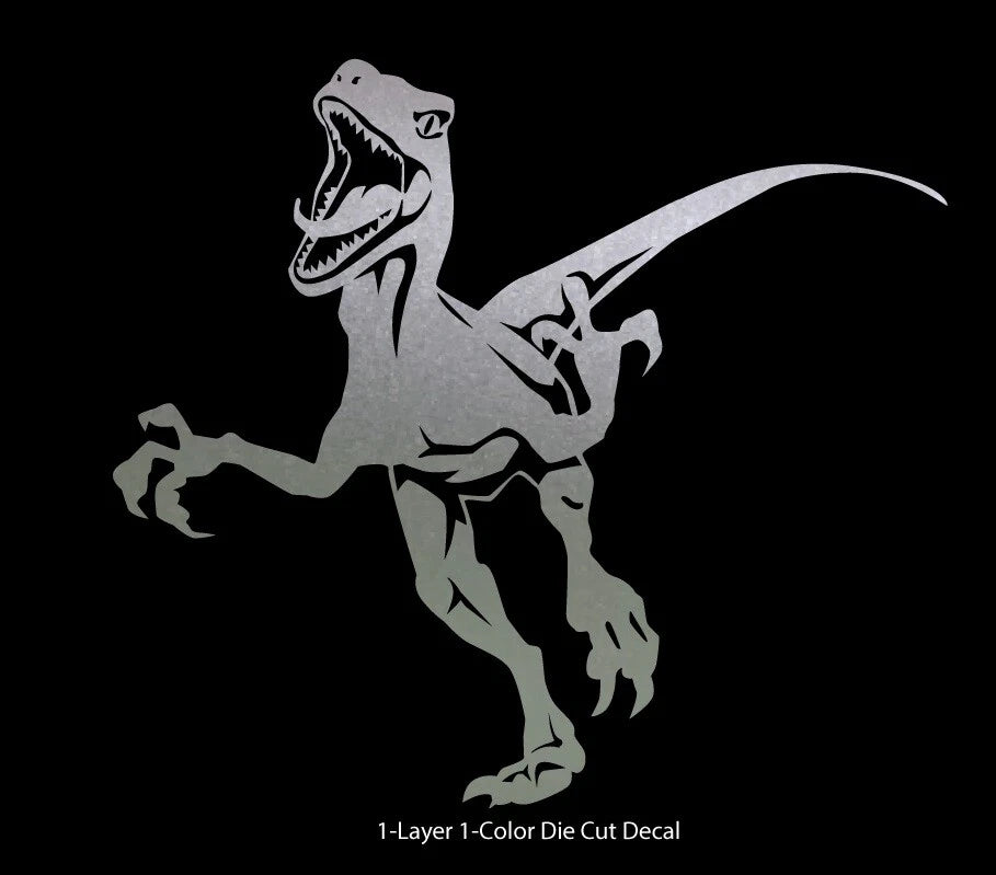 Dinosaur Velociraptor Die Cut Vinyl Decal
