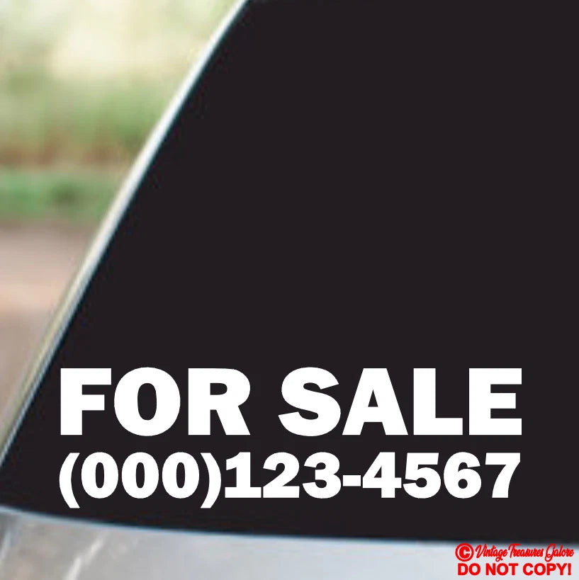 Car Window Bumper CUSTOM Die Cut Vinyl Decal